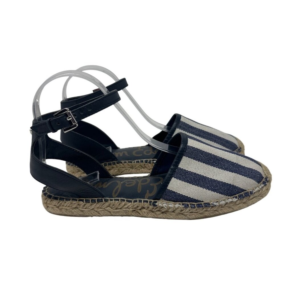 Sam Edelman Vivian Espadrille Sandals With Adjustable Ankle Strap Size 7.5M